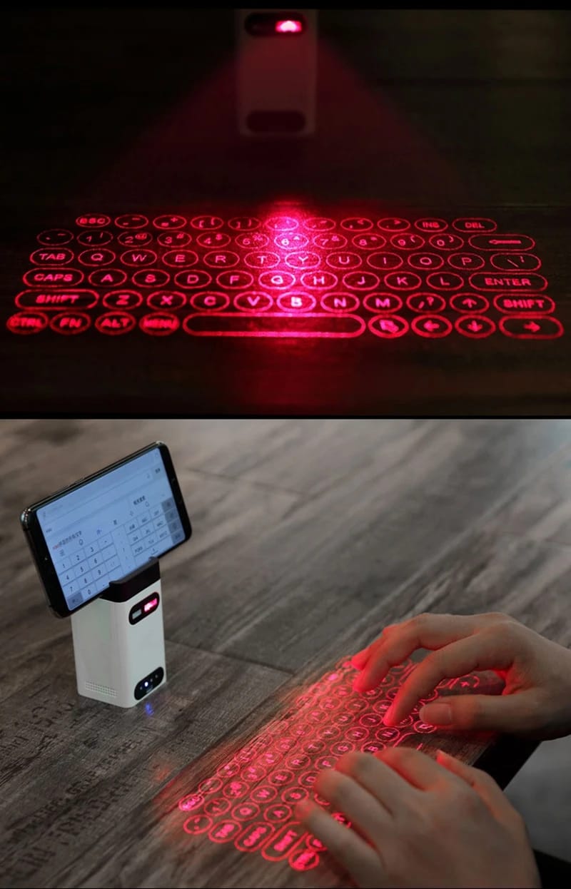 mart Bluetooth Laser Projection Keyboard Experience the future of typing on any surface — compatible with Android, iOS, and Windows systems. Portable design, instant activation